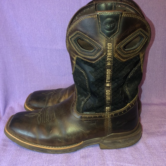 Used Men’s Double H Cowboy Work Boots Size 10.5D DH5366 - Picture 6 of 14